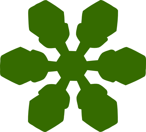 600x543 Snowflake Clip Art
