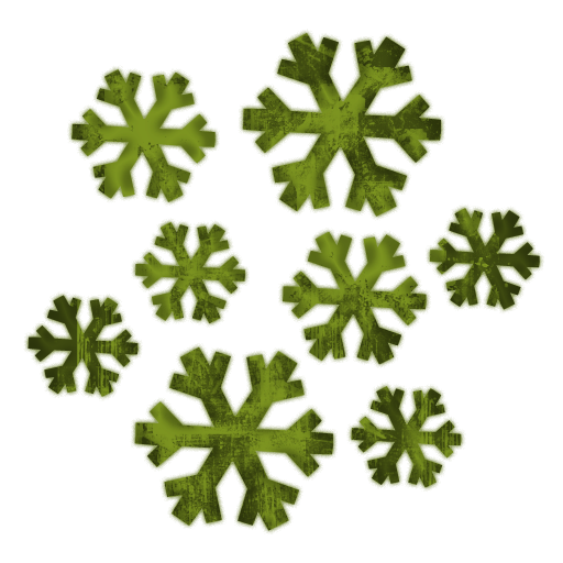 512x512 Snowflake Cluster Clipart