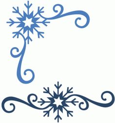 236x253 Snowflake Corner Clip Art