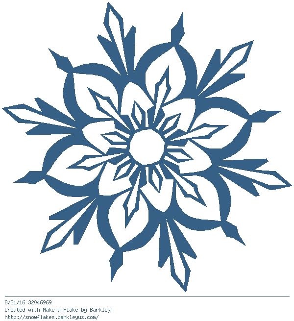 600x655 490 Best Snowflake Silhouettes, Vectors, Clipart, Svg, Templates
