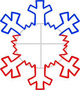 271x302 How To Draw Snowflake