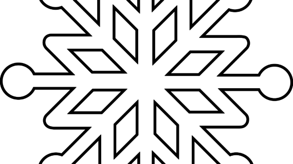 570x320 Simple Drawing Of A Snowflake Snowflake