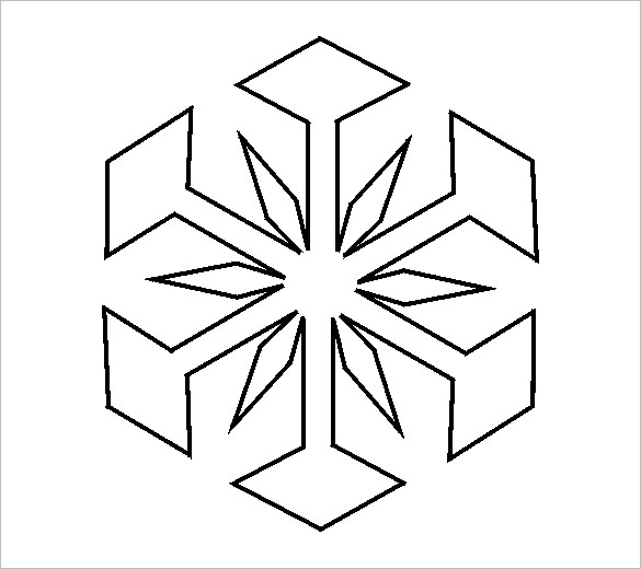 585x520 Snowflake Pattern