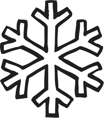 353x400 Outline Of A Snowflake