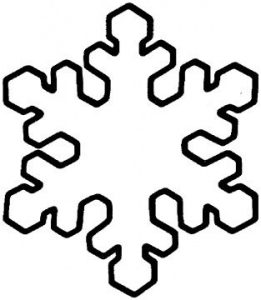 261x300 Snowflakes Free Printable Coloring Pages. Simple Snowflake