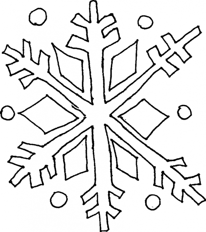 687x774 Coloring Pages Coloring Pages Draw A Snowflake Snowflake