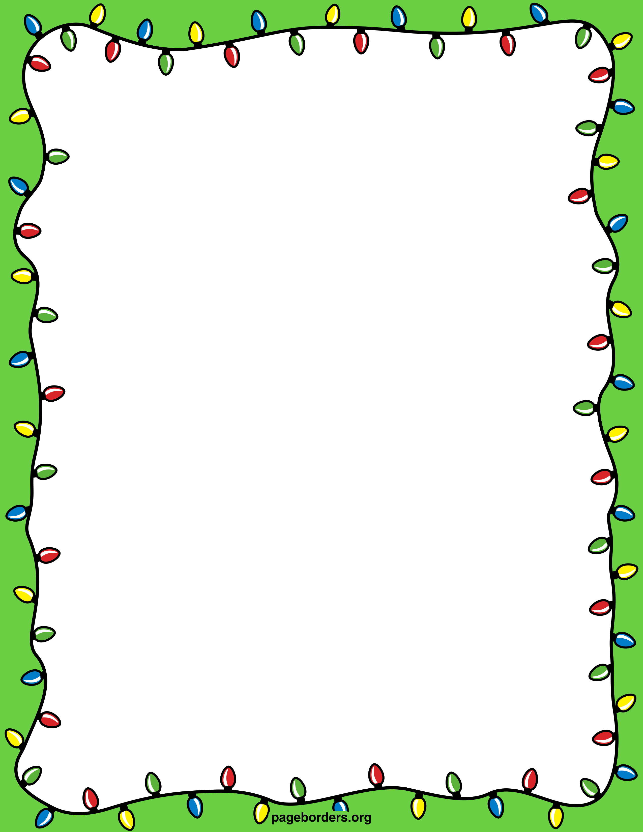 2550x3300 Free Clip Art Holiday Borders