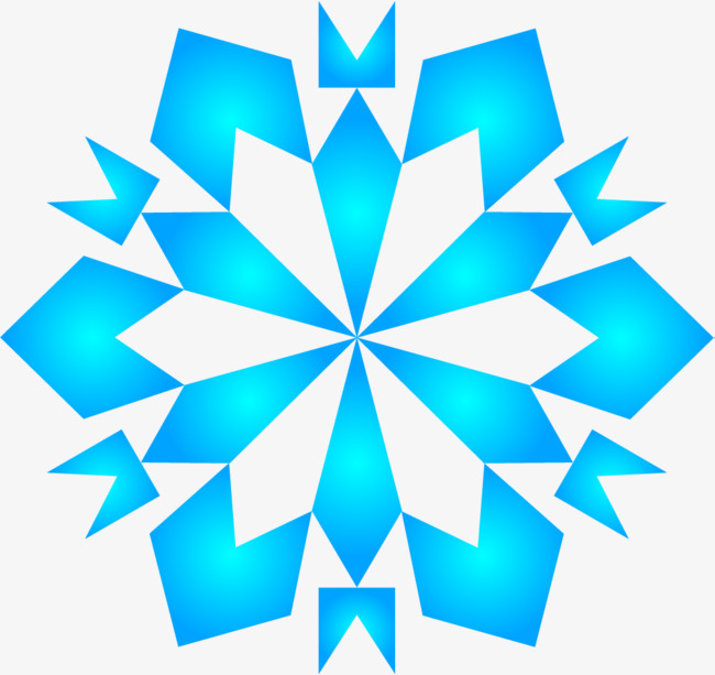 650x613 Graphics For Simple Blue Snowflake Graphics