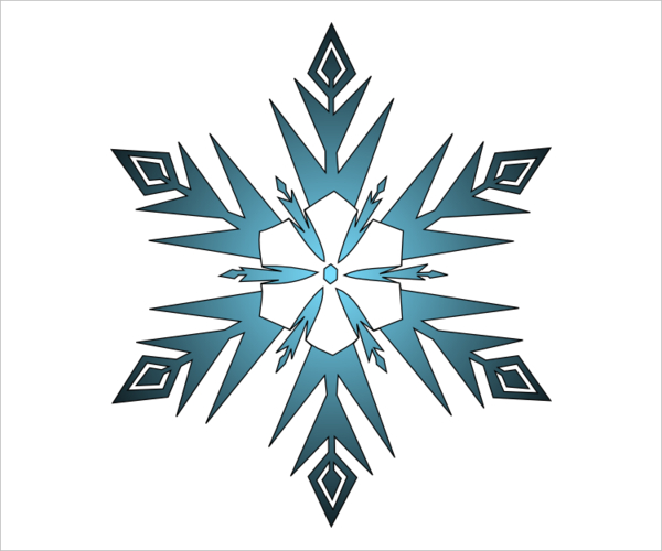 600x500 Snowflake Templates