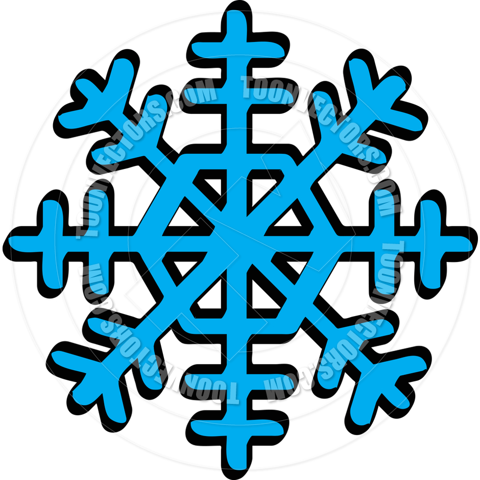 940x940 Cartoon Snowflake Vector Illustration By Clip Art Guy Toon