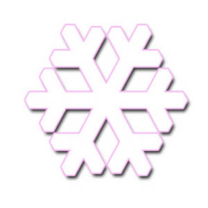 300x300 Hexagon Clipart Snowflake
