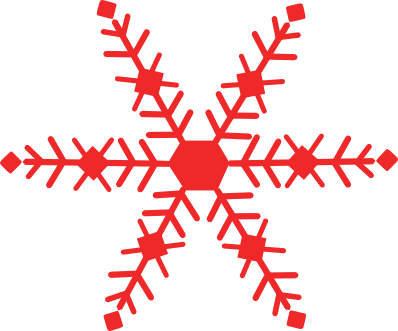 398x331 Red Snowflake Cliparts