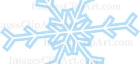 272x125 White Snowflake Clipart Clear Background