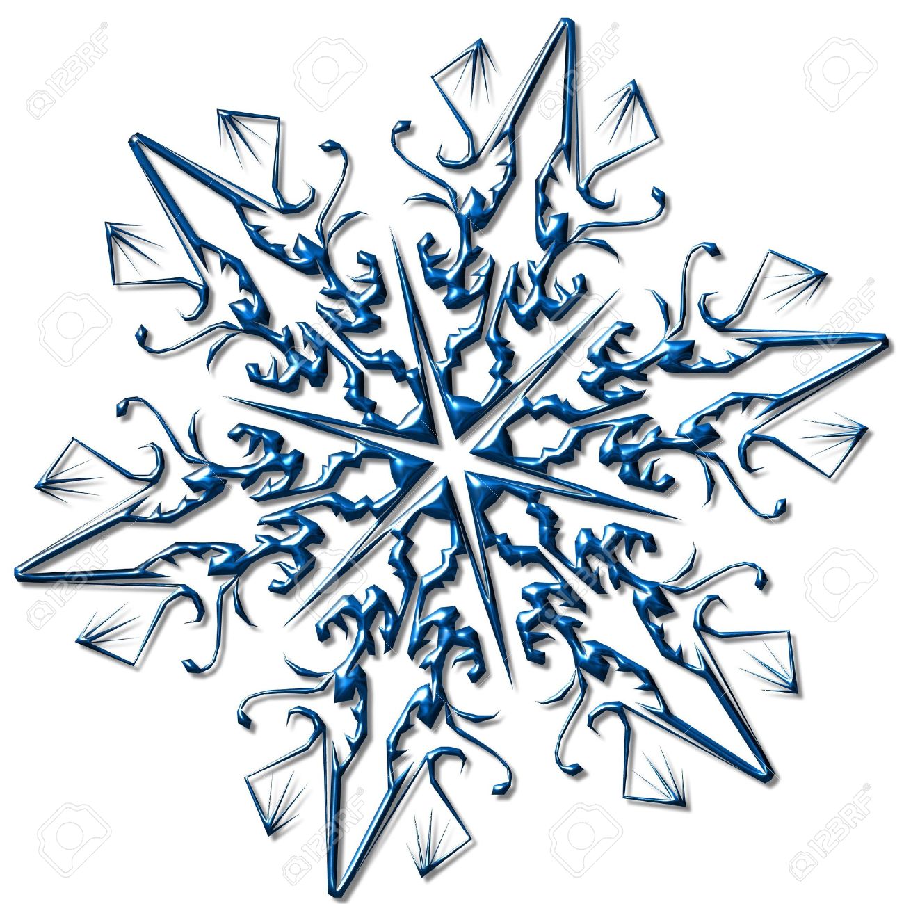 1300x1300 Snowflake Clipart Complex