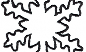 280x168 Snowflake Clipart Outline