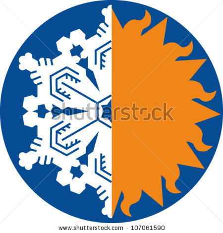 450x470 Sun Snowflake Clipart