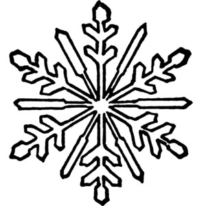 300x300 Cute Snowflake Clipart Black And White