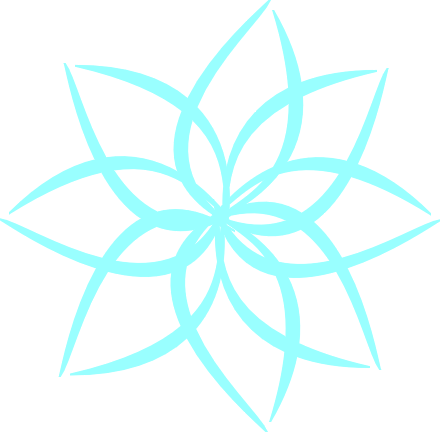 440x432 Simple Snowflake Clipart