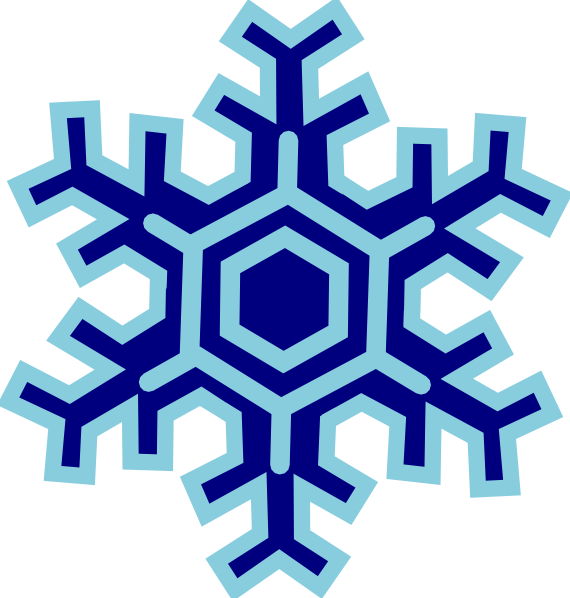570x598 Snowflake Clip Art
