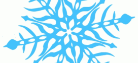 272x125 White Snowflake Clipart Clear Background