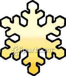 261x300 Snowflake With Black Outline