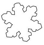 147x150 Snowflake Applique Template Sewing Appliques