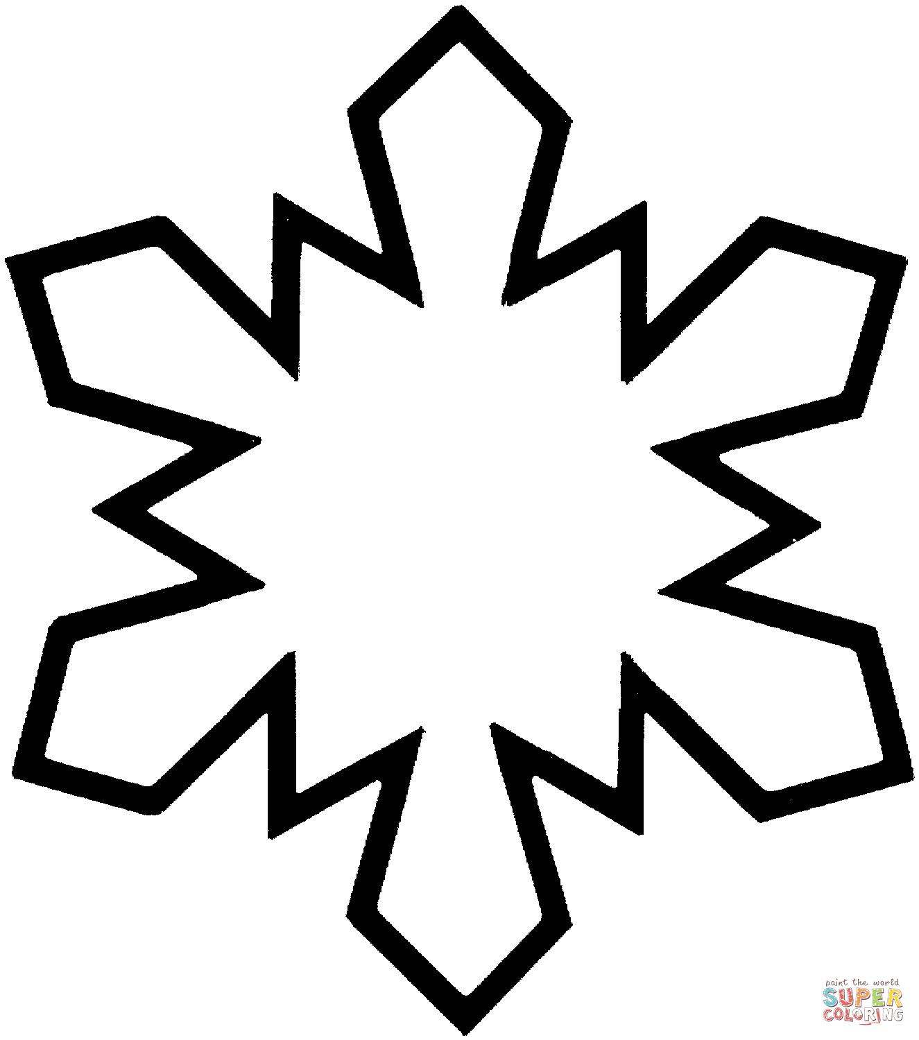 1325x1500 Snowflake Clipart Easy