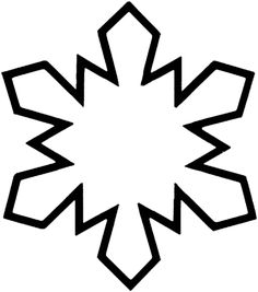 236x267 We Used A Printable Snowflake (We Enlarged A Bit In Word Before