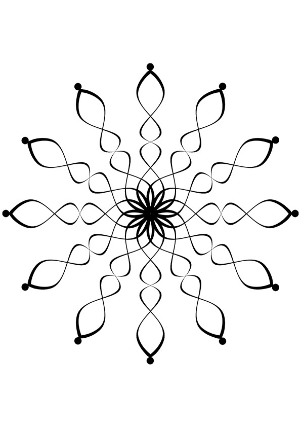 595x842 Snowflake Free Clip Art