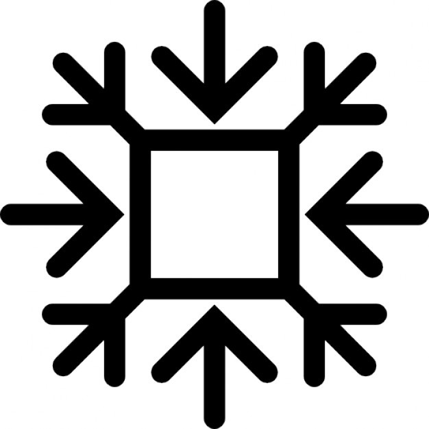 626x626 Snowflake Outline Icons Free Download