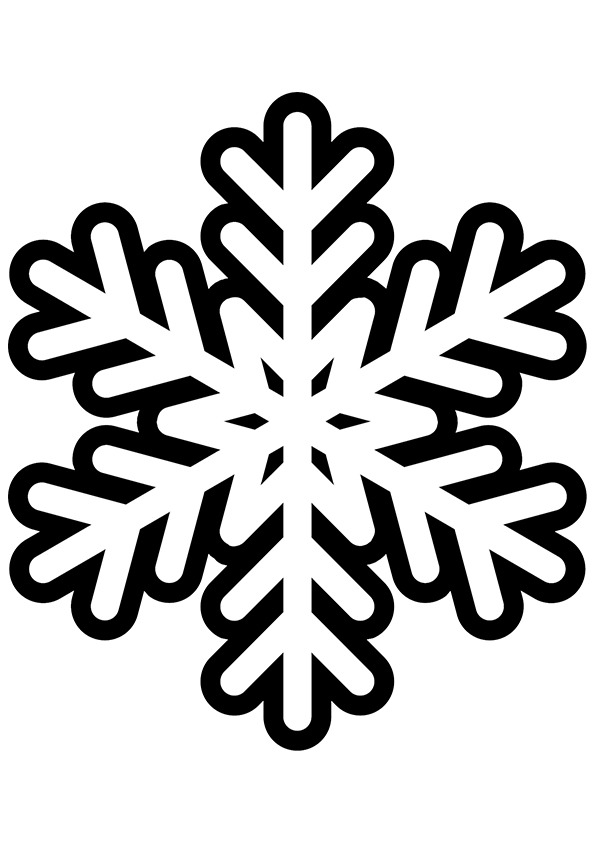 595x842 Snowflake Clipart Printable