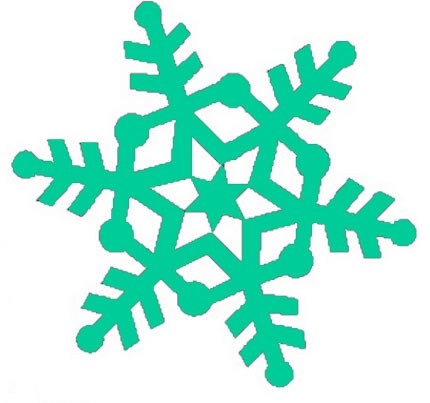 430x403 Green Snowflake Clipart Transparent Background