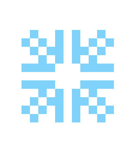 522x590 Pixel Snowflake By Mega Hikaru