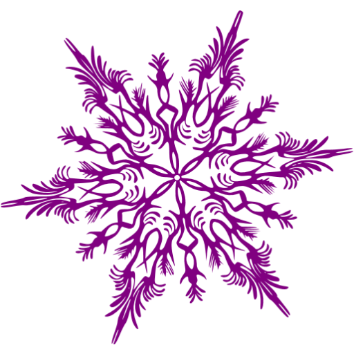 512x512 Purple Snowflake 41 Icon