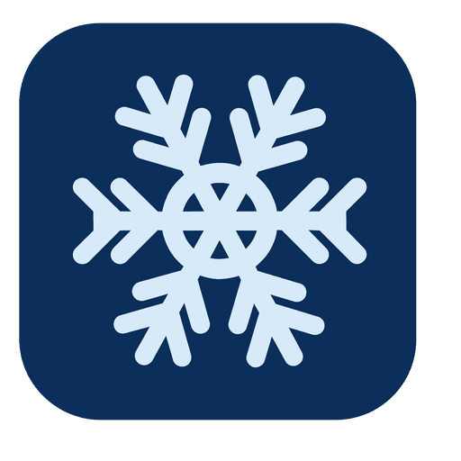 512x512 Snowflake Blue Square Icon