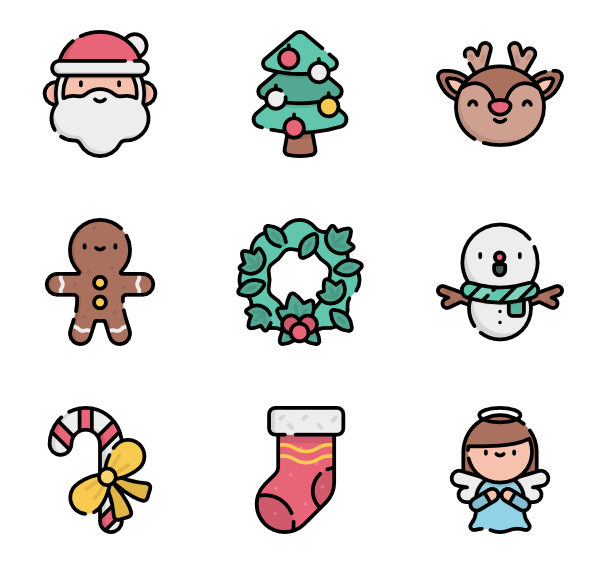 600x564 Snowflake Icons