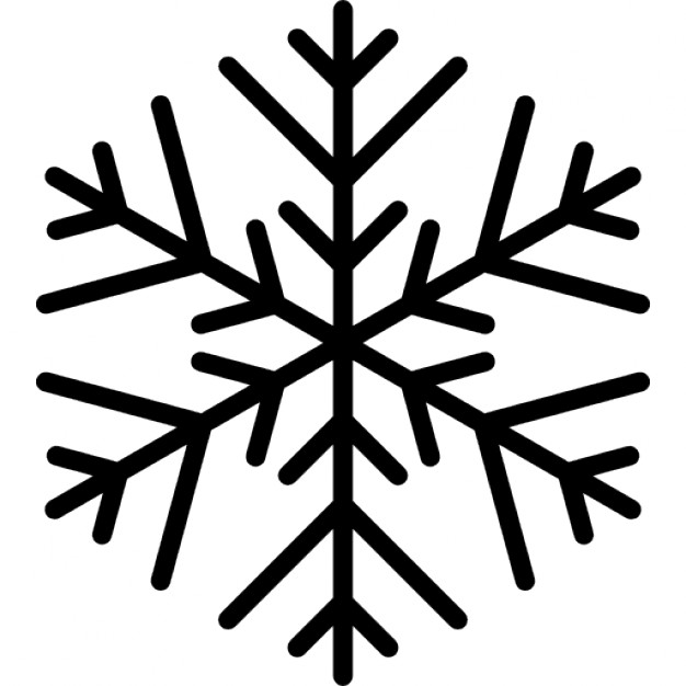 626x626 Snowflake Lined Icons Free Download