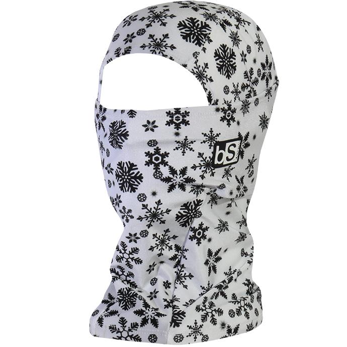 690x690 The Hood Balaclava Facemask Snowflakes White And Black