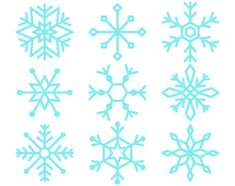 340x270 Snow Flake Clip Art Etsy