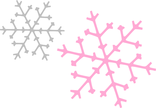 600x419 Snowflake Clipart Pink Snowflake