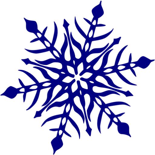 512x512 Navy Clipart Snowflake