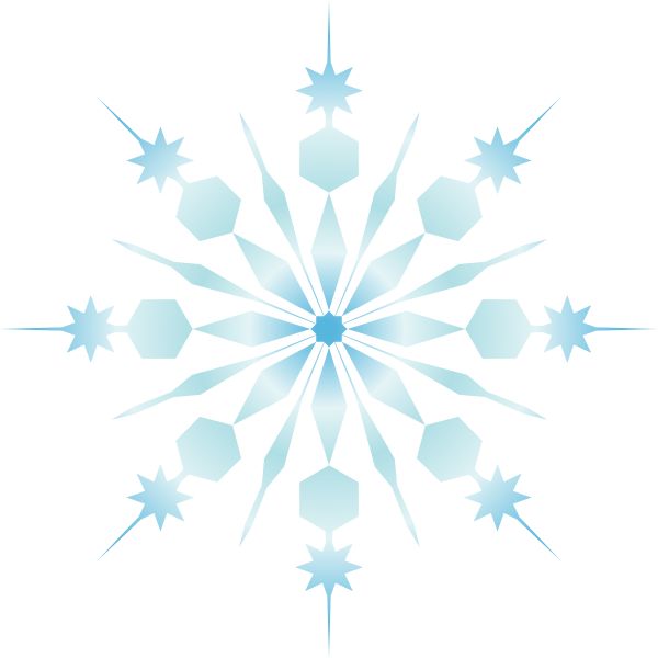 600x600 Public Domain Snowflake Clipart