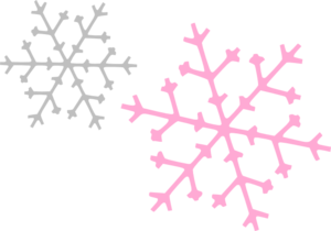 300x210 Pink And Blue Snowflake Clipart