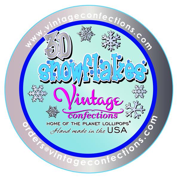 600x598 Wholesale 3d Snowflakes Vintage Confections Custom Lollipops