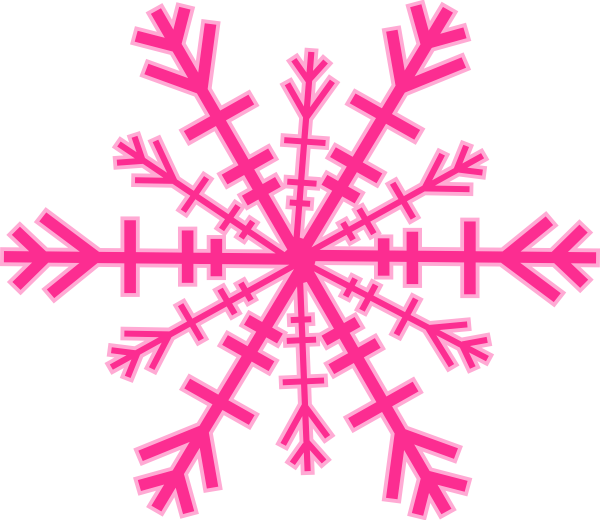 600x520 Colorful Snowflake Cliparts