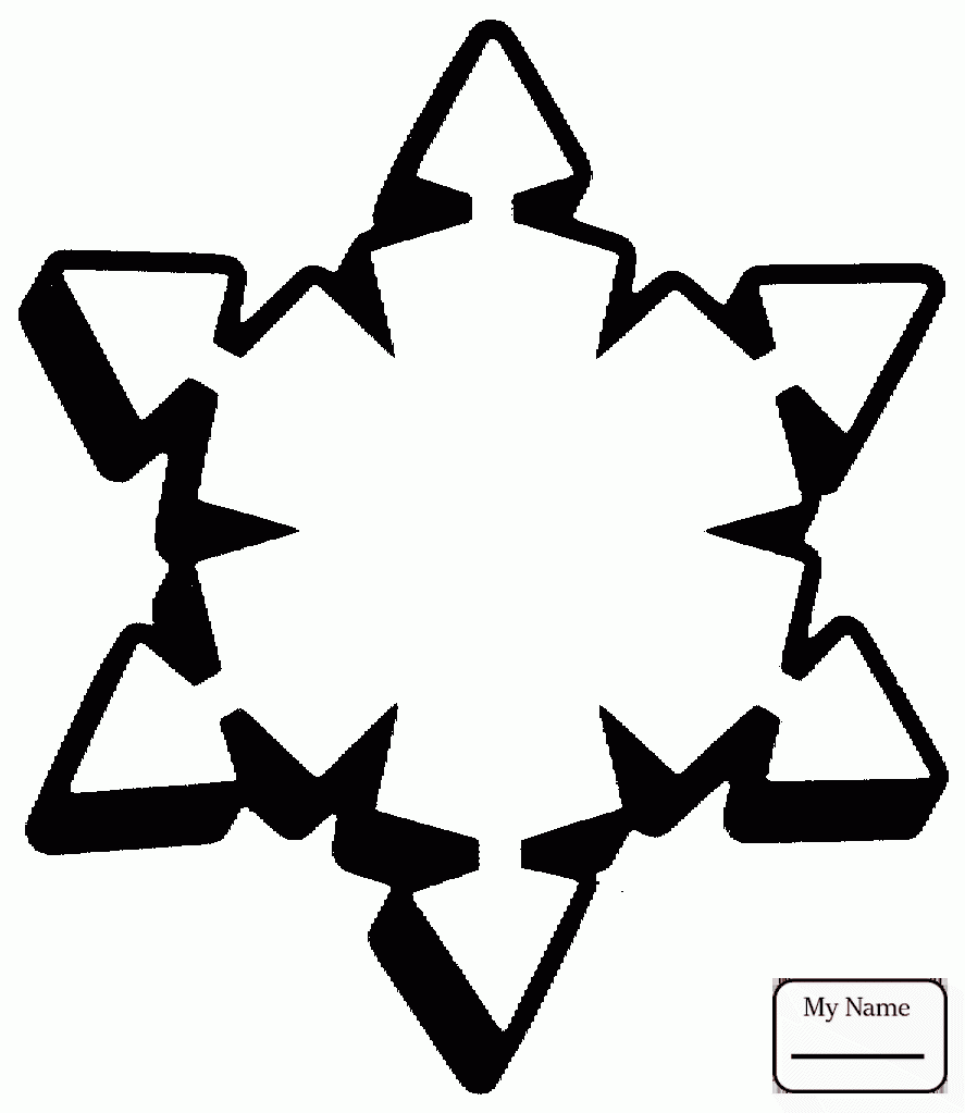 887x1023 Arts Culture Snowflake Coloring Pages For Kids