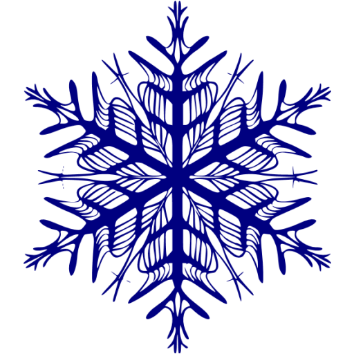 512x512 Navy Clipart Snowflake