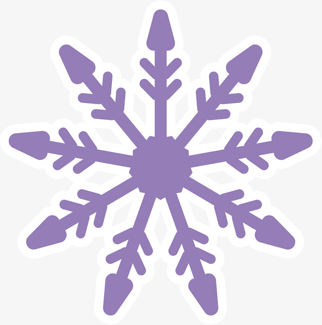 650x656 Purple Cartoon Snowflake Shape, Vector Png, Snowflake, Purple
