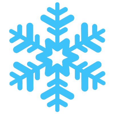 400x400 White Snowflake Transparent Png