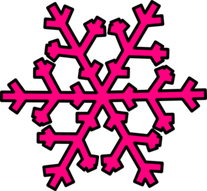 299x276 Pink Snowflake Clip Art